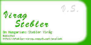 virag stebler business card